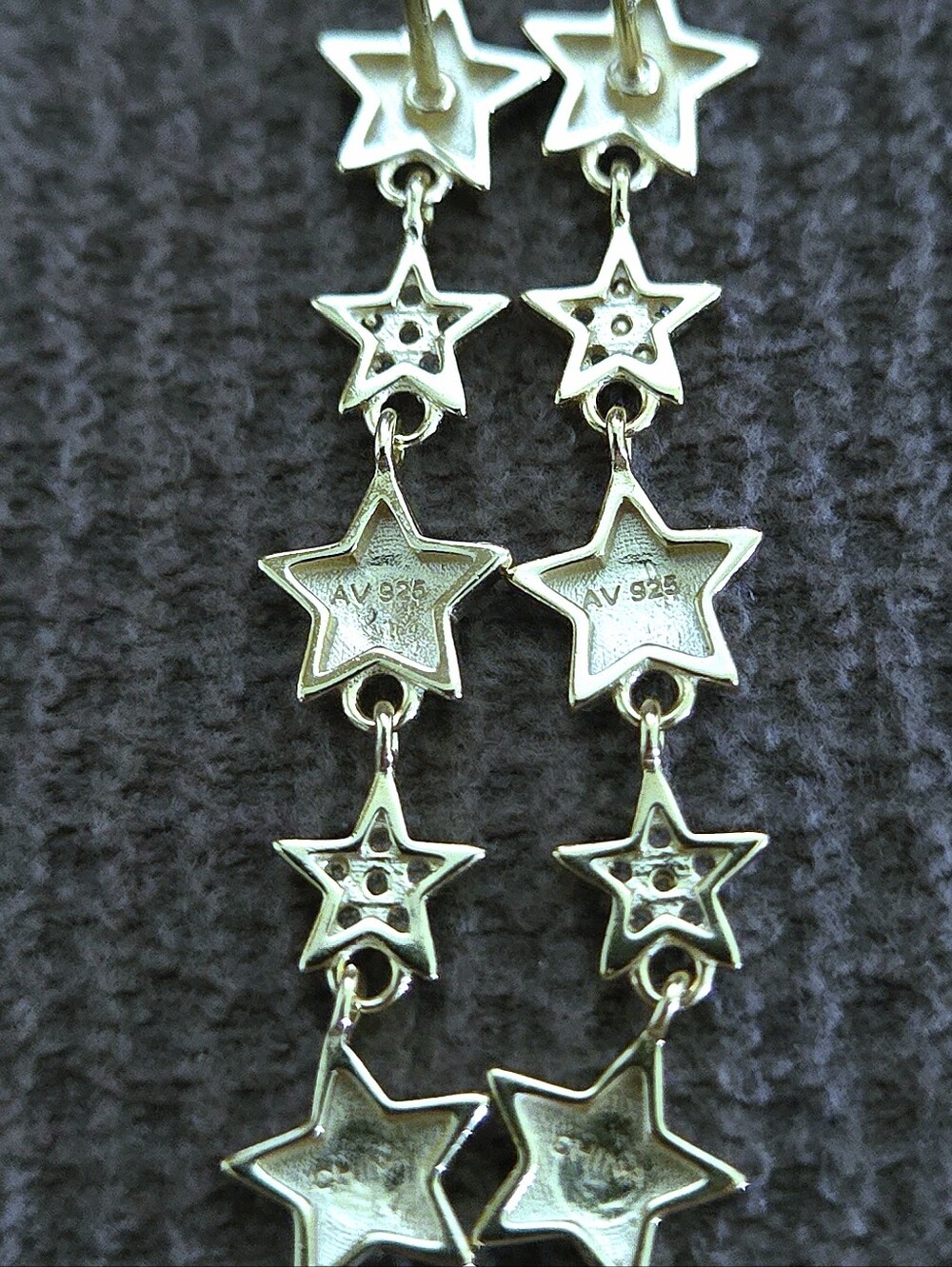 Argento Vivo Cascading⛲ Stars⭐ Earrings - Picture 10 of 15